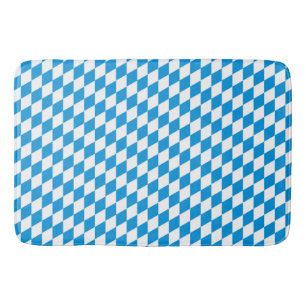 German State Of Bavaria - Flag Colours Pattern Bath Mat