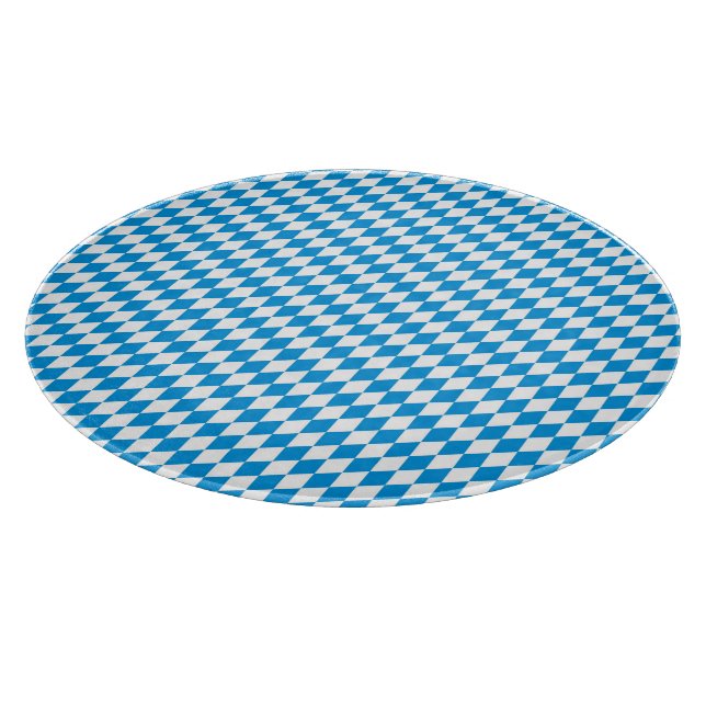 German State Of Bavaria - Flag Colours Pattern Cutting Board (Corner)