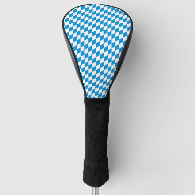 German State Of Bavaria - Flag Colours Pattern Golf Head Cover (Front)