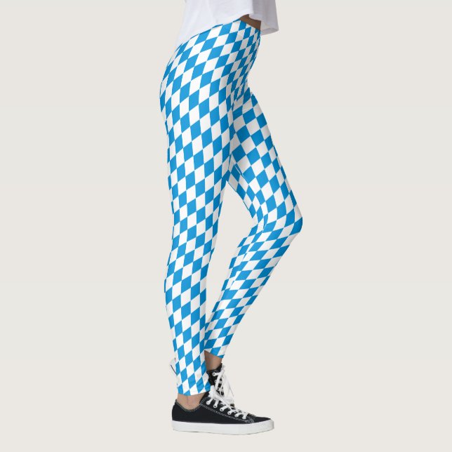 GERMAN STATE OF BAVARIA Flag Colours pattern Leggings (Right)