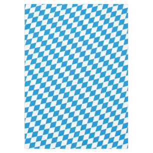 GERMAN STATE OF BAVARIA Flag Colours pattern Tablecloth