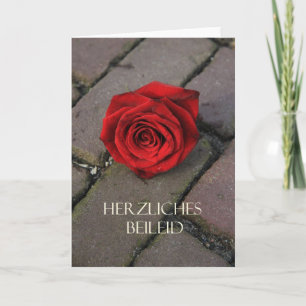 German sympathy card herzliches Beileid