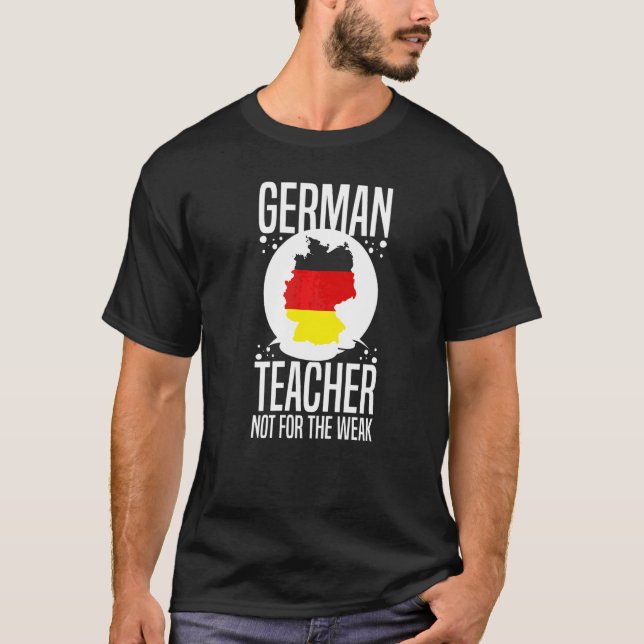 German Teacher Germany Flag Language Lesson Studen T-Shirt (Front)