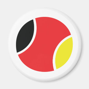 german tennis ball icon magnet
