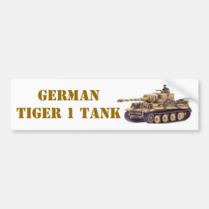 GERMAN TIGER 1 TANK BUMPER STICKER