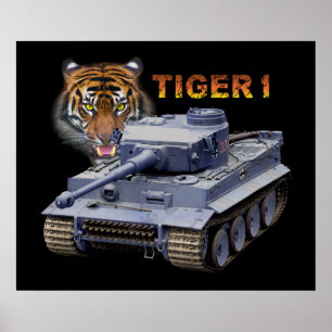 German Tiger 1 Tank Poster