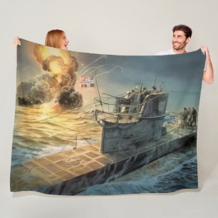 GERMAN U-BOAT FLEECE BLANKET