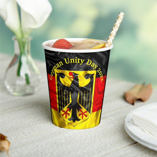 German Unity Day, Germany National Day Paper Cups (Insitu)