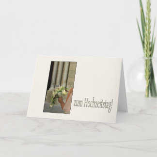 German wedding congratulations card