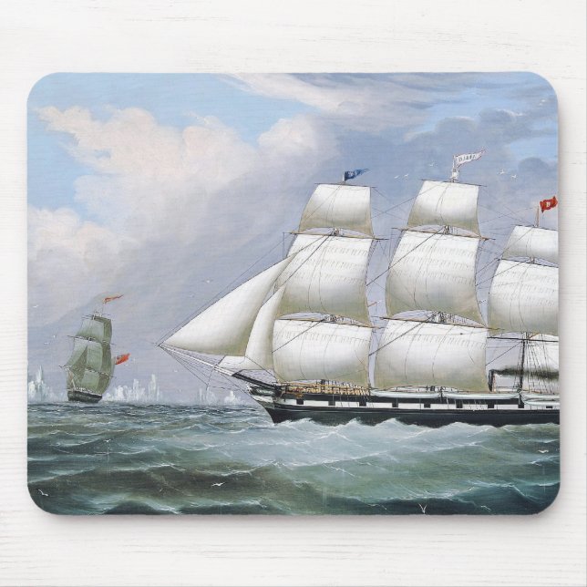 German Whaling Ships Diana & Anne 1800's Mouse Pad (Front)