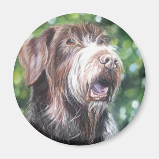German wirehair pointer hunting dog magnet