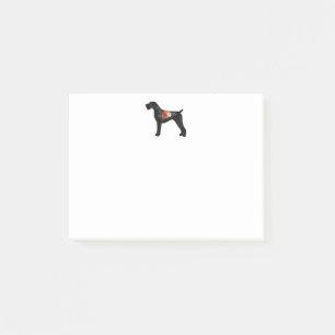 German Wirehaired Pointer Boho Floral Silhouette Post-it Notes