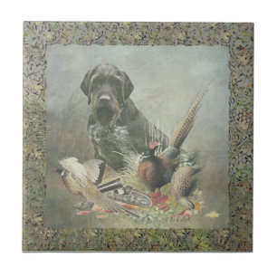 German Wirehaired Pointer    Ceramic Tile