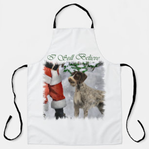 German Wirehaired Pointer Christmas Apron