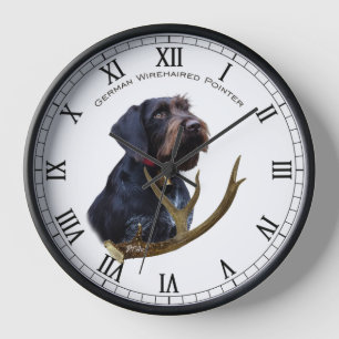 German Wirehaired Pointer Clock