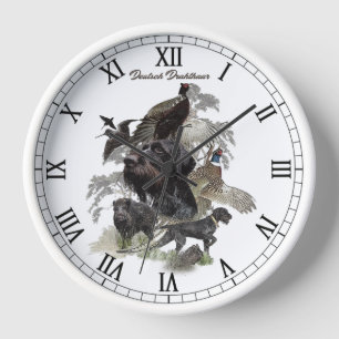 German Wirehaired Pointer Clock
