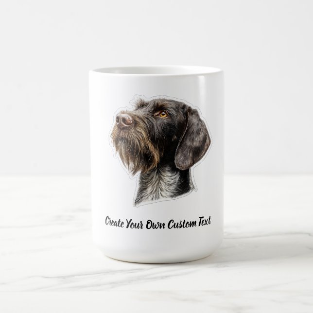 German Wirehaired Pointer Create Your Own Text Coffee Mug (Center)