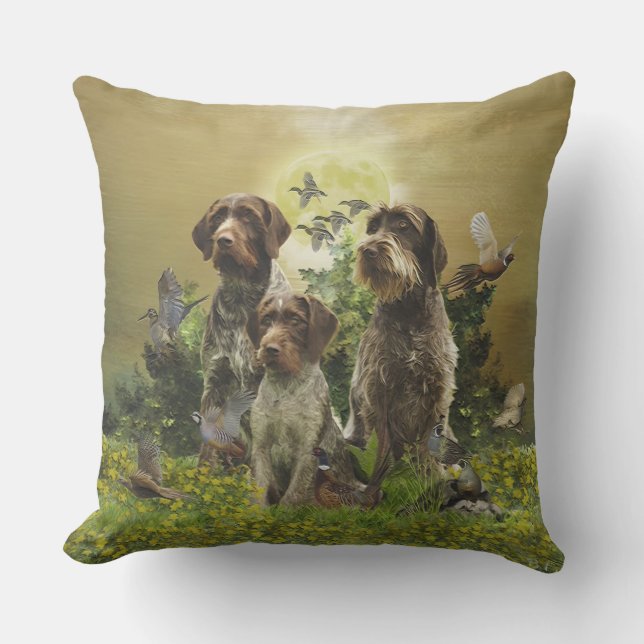  German Wirehaired Pointer     Cushion (Front)