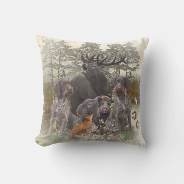  German Wirehaired Pointer  Cushion (Front)