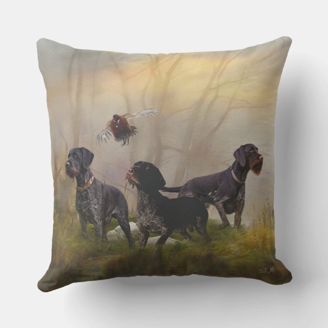  German Wirehaired Pointer  Cushion (Back)