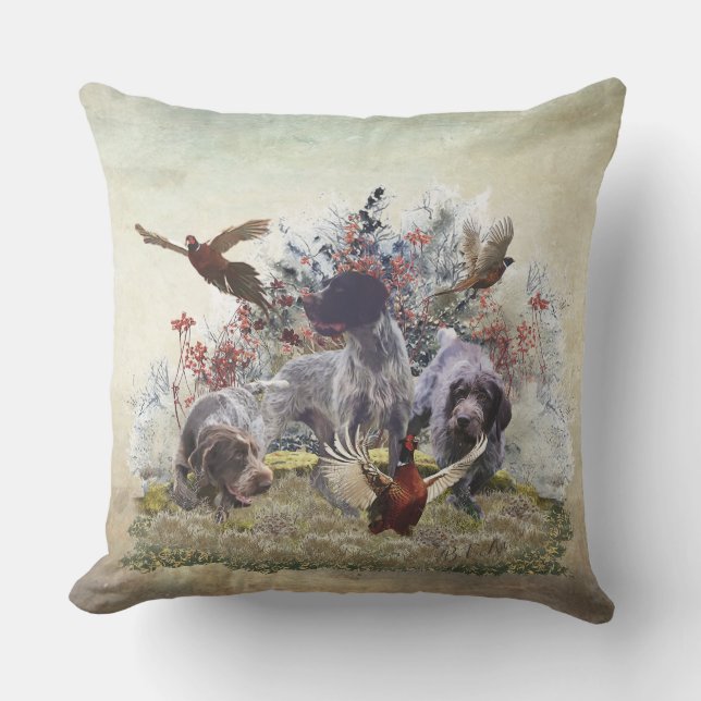 German Wirehaired Pointer    Cushion (Front)