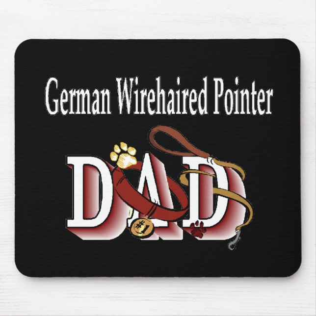 German Wirehaired Pointer Dad Gifts Mouse Pad (Front)