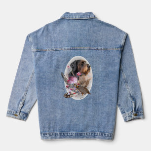German Wirehaired Pointer Denim Jacket