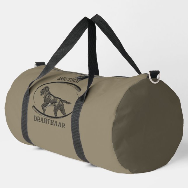 German Wirehaired Pointer  Duffle Bag (Left Corner)