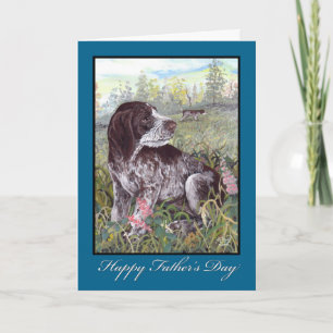 German Wirehaired Pointer Father's Day Card