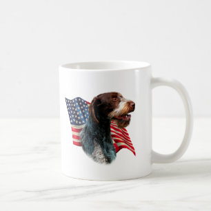 German Wirehaired Pointer Flag Coffee Mug