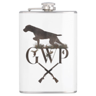 German Wirehaired Pointer Flask