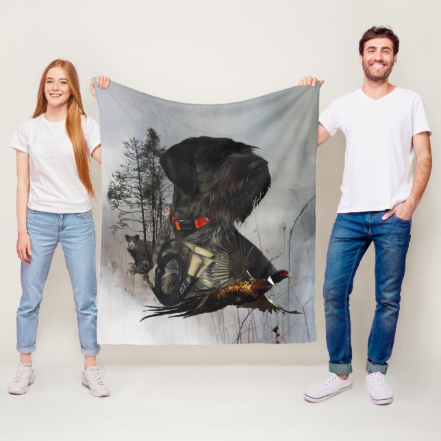 German Wirehaired Pointer    Fleece Blanket (In Situ)
