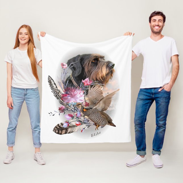 German Wirehaired Pointer    Fleece Blanket (In Situ)