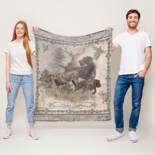 German Wirehaired Pointer   Fleece Blanket