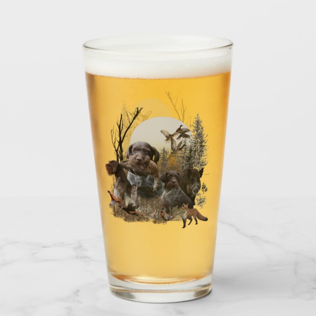 German Wirehaired Pointer  Glass (Back Filled)
