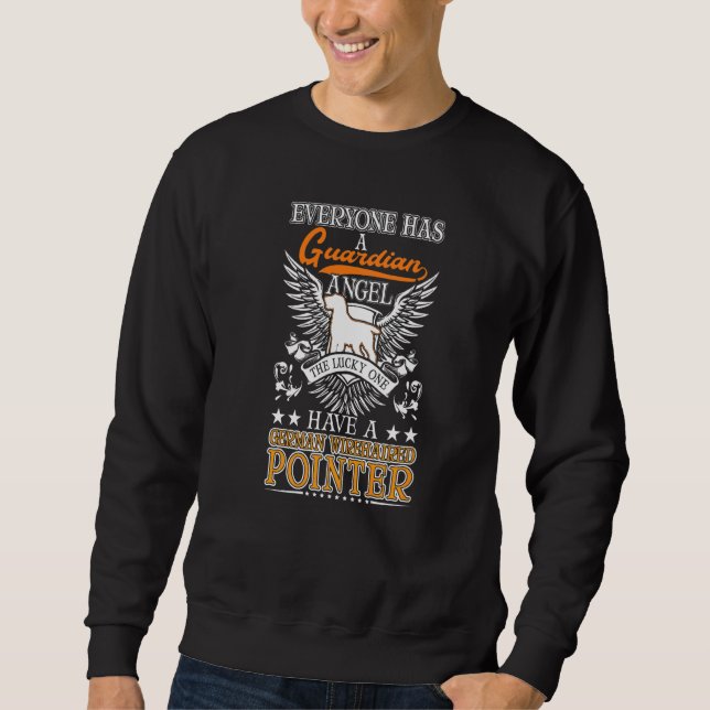 German Wirehaired Pointer Guardian Angel   Sweatshirt (Front)