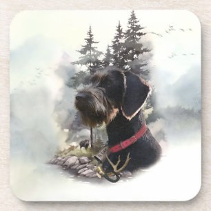 German Wirehaired Pointer, GWP Coaster