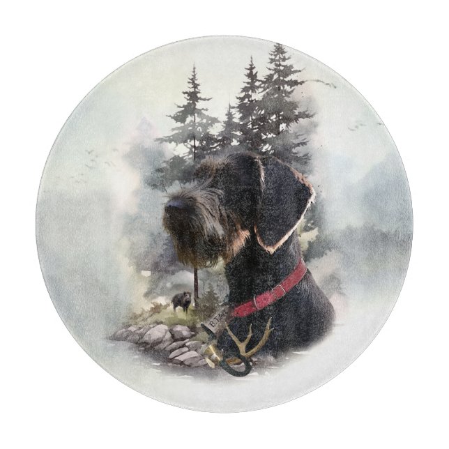 German Wirehaired Pointer, GWP Cutting Board (Front)