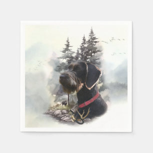 German Wirehaired Pointer, GWP Napkin