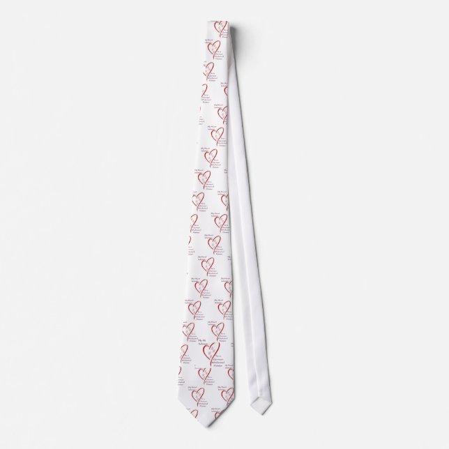 German Wirehaired Pointer Heart Belongs Tie (Front)
