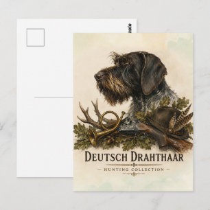 German Wirehaired Pointer – Hunting Collection Postcard