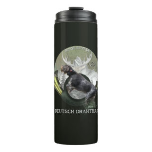 German Wirehaired Pointer , Hunting  logo  Thermal Tumbler