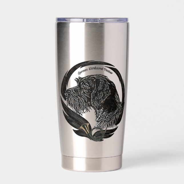 German Wirehaired Pointer   Insulated Tumbler (Back)