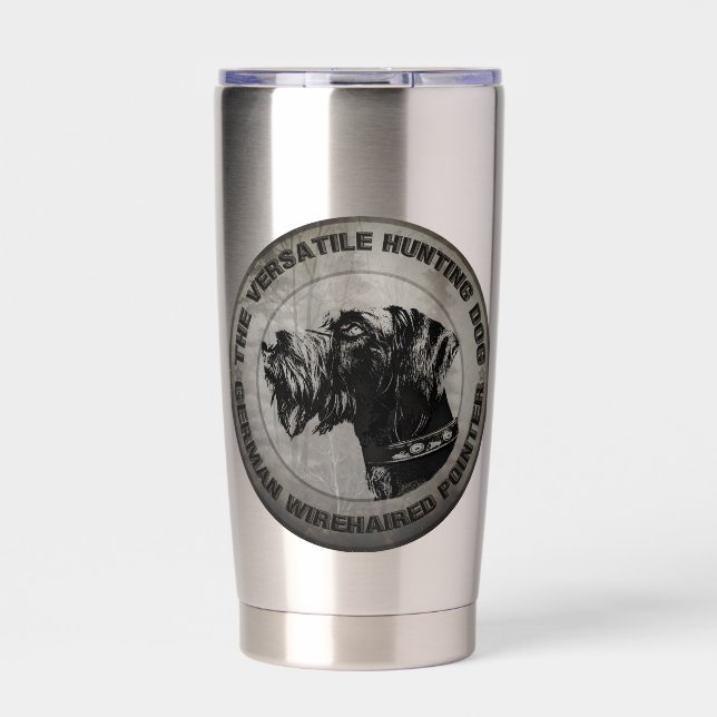 German Wirehaired Pointer Insulated Tumbler (Front)
