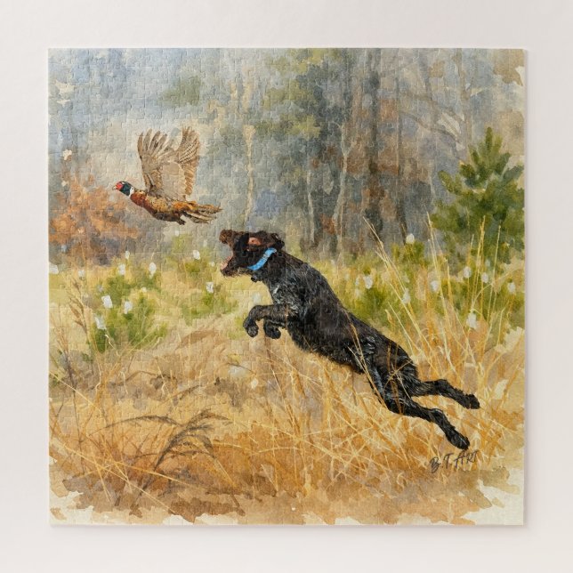 German Wirehaired Pointer Jigsaw Puzzle (Vertical)