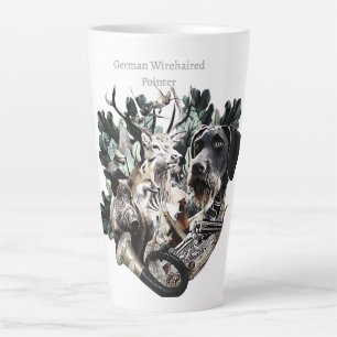 German Wirehaired Pointer Latte Mug