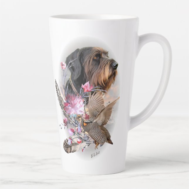 German Wirehaired Pointer    Latte Mug (Right)