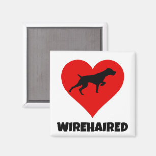 German Wirehaired Pointer Love Magnet