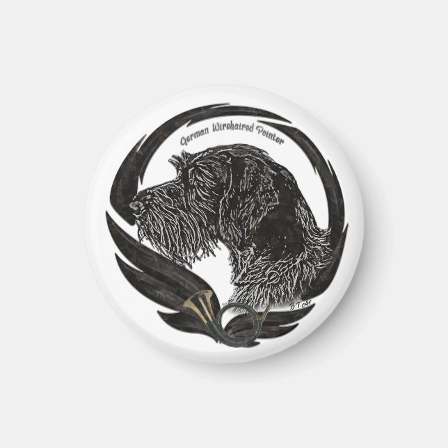 German Wirehaired Pointer   Magnet (Front)