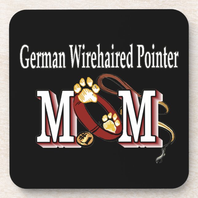 German Wirehaired Pointer Mum Gifts Coaster (Front)